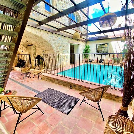 Gite De Groupe 9Ch Ou 3 Gites Independants De 3Ch - Patio Et Piscine Interieure Chauffee Toute L'Annee Vallon-Pont-dʼArc Exterior foto