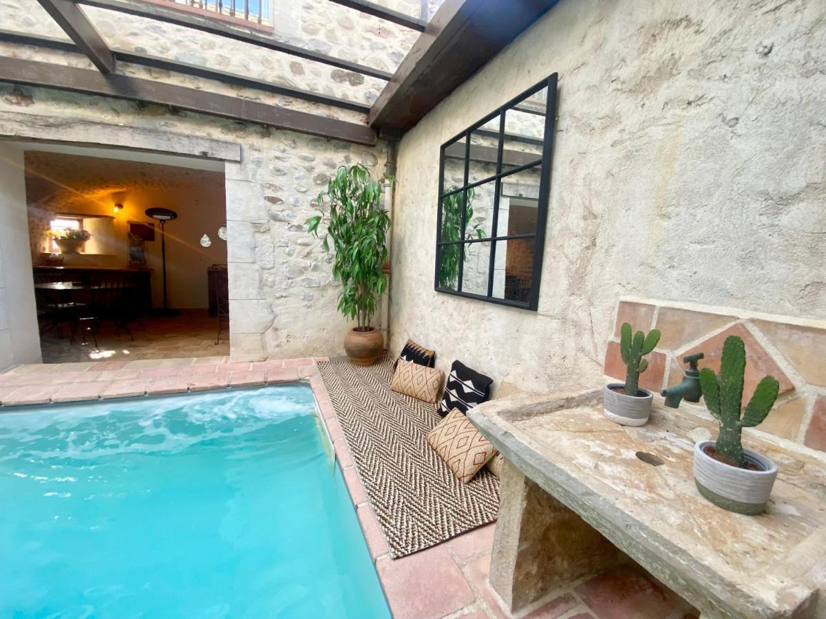 Gite De Groupe 9Ch Ou 3 Gites Independants De 3Ch - Patio Et Piscine Interieure Chauffee Toute L'Annee Vallon-Pont-dʼArc Exterior foto