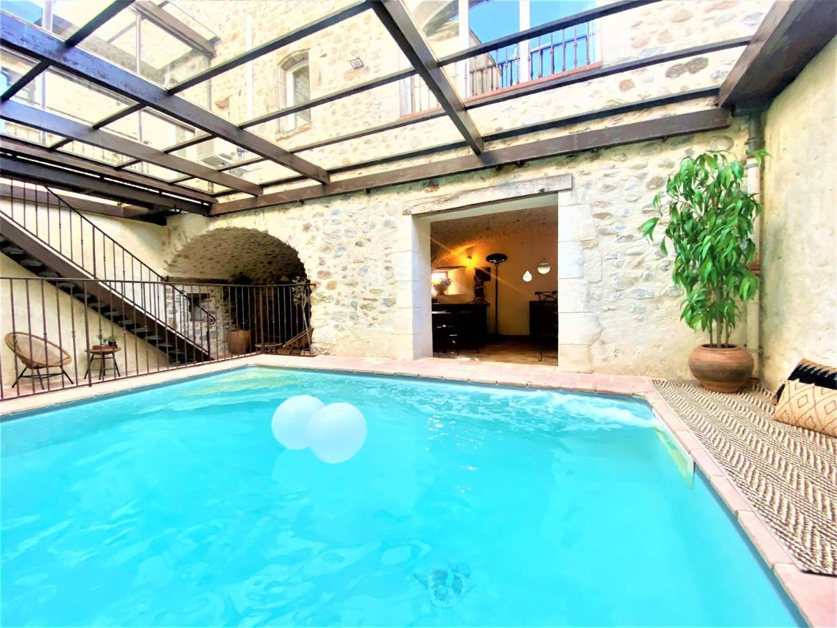 Gite De Groupe 9Ch Ou 3 Gites Independants De 3Ch - Patio Et Piscine Interieure Chauffee Toute L'Annee Vallon-Pont-dʼArc Exterior foto